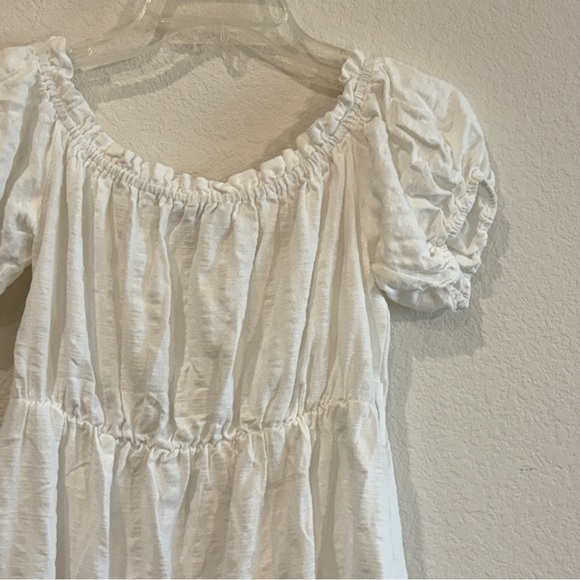 Jacquie The Label White Button-Front Mini Dress – 👗 Size Small, Boho Style - Picture 2 of 16